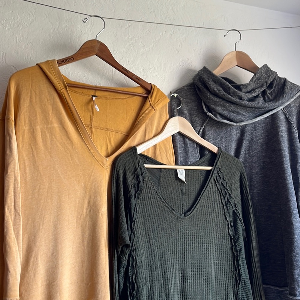 Free People lounge boho bundle of three Small